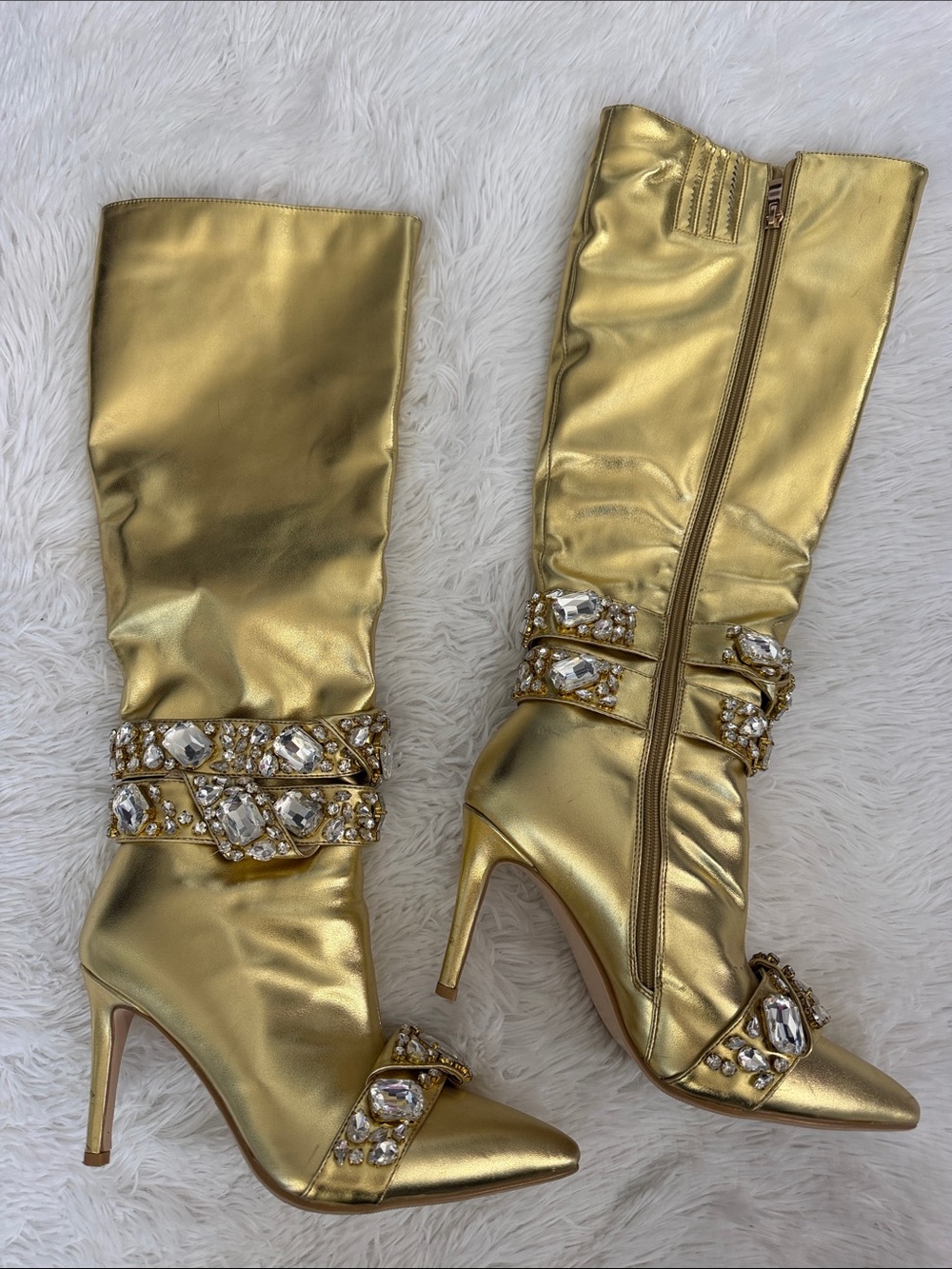 AZALEA WANG ALONZA GOLD DIAMOND
EMBELLISHED BOOT